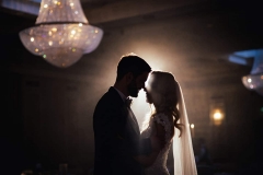 beautiful light during first dance on a couple at knockranny house hotel in westport wedding